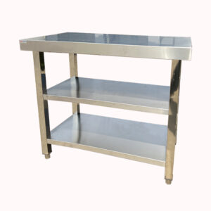 שולחן נירוסטה 3 קומות 100 סמ - מילאנו 1