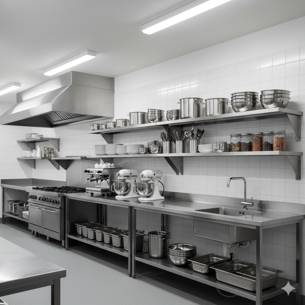 מדפי נירוסטה