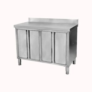 דלפק נירוסטה 4 דלתות 120 ס"מ - עומר 1