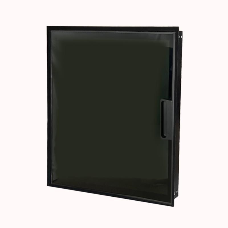 מסגרת עם דלת בודד שחור שקוף מידות מסגרת גובה 48.3 רוחב41.1 1