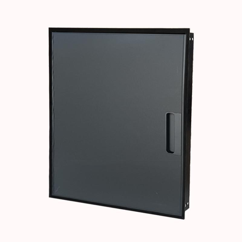 מסגרת עם דלת בודד שחור אטום מידות מסגרת גובה 48.3 רוחב 41.1 1