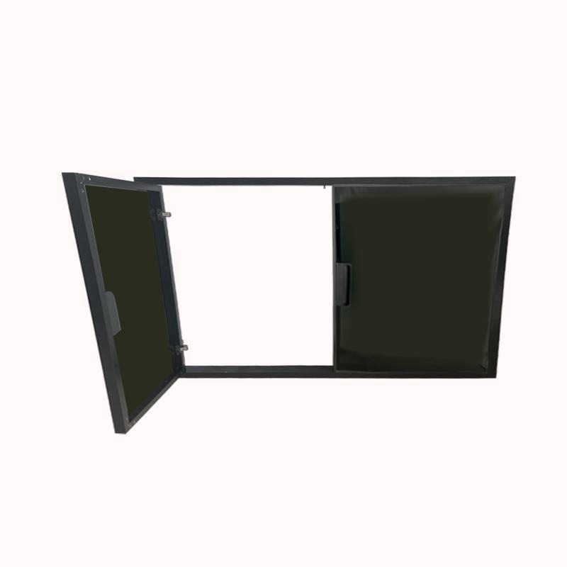 מסגרת עם דלת כפול שחור שקוף מידות מסגרת גובה 53.3 רוחב 100.5 1