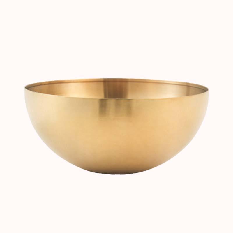 קערת נירוסטה גוון זהב 1