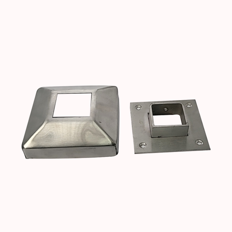 רוזטה נירוסטה מרובע כולל עוגן מוברש פנמי 40 חצוני 105 1