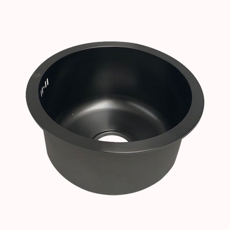 כיור להלבשה עגול קוטר שחור 32 סמ 1