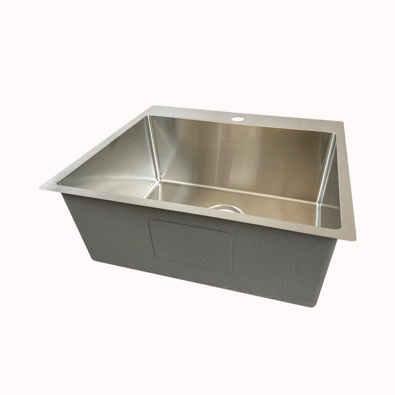 כיור נירוסטה עם הכנה לברז 51&times;42 1