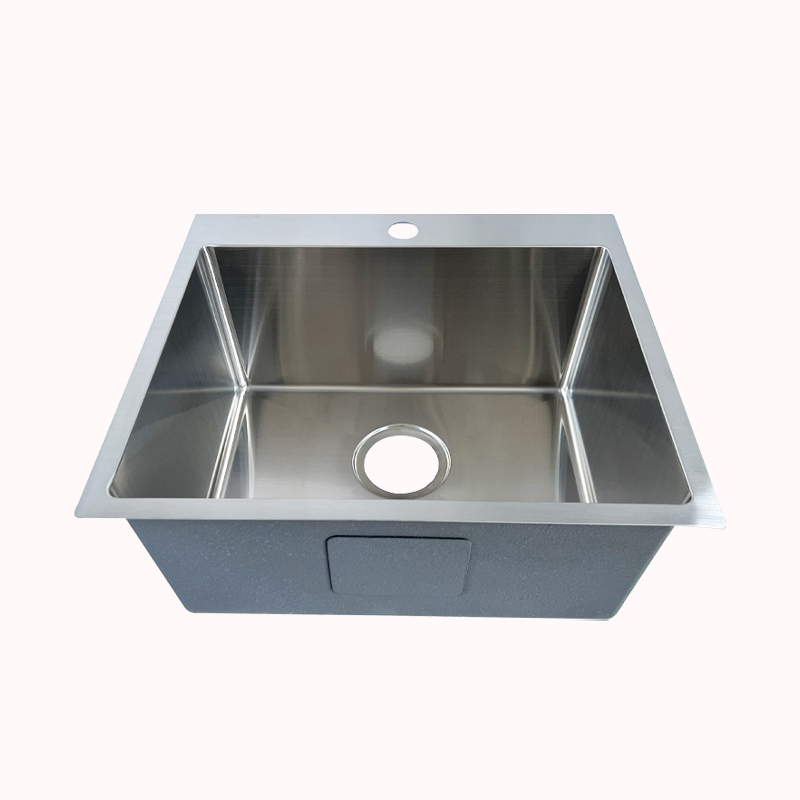 כיור נירוסטה עם הכנה לברז 41&times;46 1