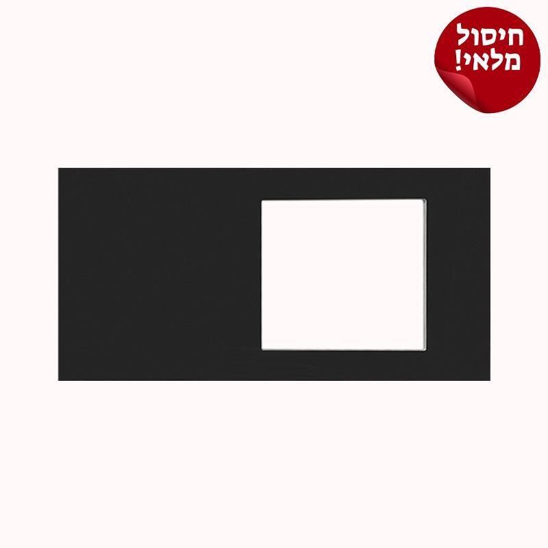 שיש שחור 124 סמ עם פתח לכיור 1