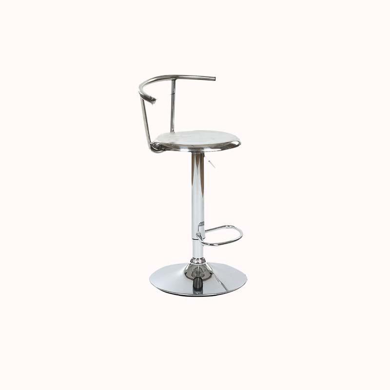 כיסא בר נירוסטה 80/60 ללא גלגל 1